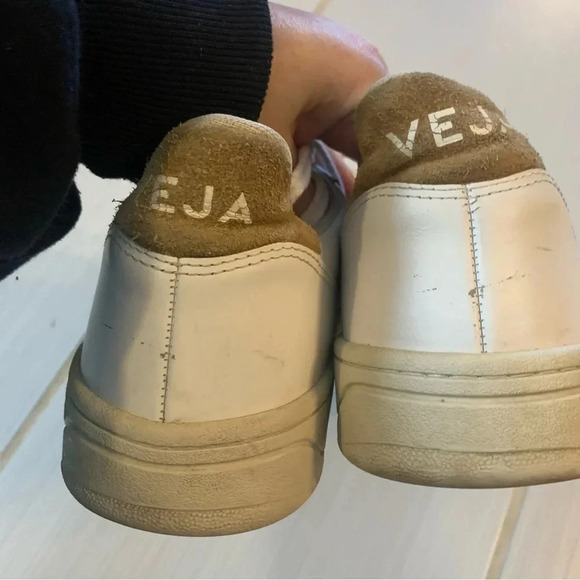 Veja V-10 B-Mesh White  Brown Low Top Sneakers 11 - Picture 2 of 13
